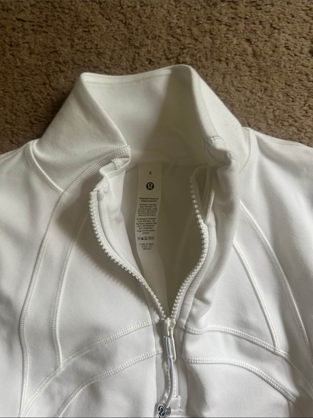LuLuLemon Define White Dress - Picture 2 of 4